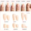 Uñas de los pies falsas de Amazon más vendidas, mate de alta gama, forma de almendra, punta larga, cuadradas de longitud media, redondas cortas, con diseño de rayas nude, uñas ponibles