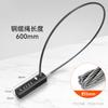 Cerradura de combinación de alambre para el hogar, cerradura de cable de acero antirrobo para gabinete, gabinete, archivador, candado pequeño, cerradura de alambre antirrobo