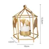 Candelabro Nórdico Transfronteiriço Portátil Hexagonal para Velas de Aromaterapia Decoração para Jantar à Luz de Velas em Casa Pequeno Ornamento