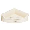 Suporte para vaso sanitário branco creme, não perfurado, de parede, de alta qualidade, triangular, para armazenamento de vaso sanitário