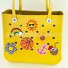 Bolsa de Agujeros de Venta Caliente Transfronteriza Decoraciones de Dibujos Animados Lista para Usar Casual Bogg Bag Bolsa de Playa Flor Borg Bag Accesorios