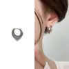 Hebilla Geométrica para Oreja con Cara Chapada en Oro de 18 Quilates Temperamento Avanzado Exquisito Atmosférico Pendientes Colgantes Estilo INS Europeo y Americano Exquisitos