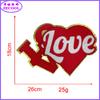 Suministro directo de fábrica Danza toalla en forma de corazón insignia bordada insignia parche parche de tela accesorios de ropa joyería