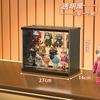 Caixa Cega Armazenamento de Bonecas Display Rack Transparente À Prova de Poeira Lego Enfeites Feitos à Mão Armário de Exibição Bubble Mart Caixa de Exibição