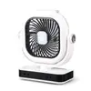 Ventilador de Carga Solar Seleccionado Cuidadosamente de Fábrica, Portátil, Montaje en Pared, Ventilador de Escritorio con Iluminación de Oficina Dos en Uno