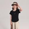 Pudding Haru Camisa Infantil Verão 2025 Novas Letras Estampadas para Meninas Camiseta Feminina Treasure Casual Manga Curta