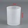 Copo de Vidro para Vela Tealight de Aromaterapia Transparente Fosco Kit de Material Artesanal DIY Lâmpada de Manteiga Copo Vazio para Exibição