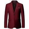 Terno Vermelho Pequeno Masculino Três Peças Terno Pequeno Apresentador Noivo Casamento Performance plus size Casual Peça Única Jaqueta