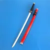 Espada de Madera Samurai Japonés Espada Hualan Madera Grabado Dragón Taidao Roja Prop de Cosplay Arma Espada Hoja sin Abrir