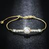 Cao Shiyuan Fabricante Nueva Pulsera Moda para Mujer Personalidad Diario Accesorios Elegantes Zircón Redondo Joyería Brillante