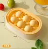 Molde para Bola de Hielo Refrigerador Doméstico Hielera con Tapa Esférico Cubito de Hielo Congelado Bola Paleta Casera Herramienta de Molienda