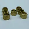 Piezas de Cobre de Precisión, Procesamiento en Torno Automático, Piezas de Torno CNC para Tuercas, Tornillos de Apriete Manual, Cobre Moldeado por Inyección Tipo A CNC