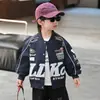 Jaqueta para menino de 6 anos outono 2026 nova uniforme de beisebol início do outono jaqueta para menino pequeno de 5 anos roupas da moda outono estilosas