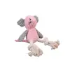 Brinquedo de corda de algodão para animais de estimação, estilo desenho animado de rato, com padrão de abacaxi, pelúcia, brinquedo durável para cães, para filhotes roerem, aliviar o tédio e como companhia