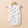 Saco de Dormir de Gaze de Algodão Puro Estilo Colete Sem Mangas Verão Fino Bebê Dormindo Anti-Chute Crianças Colcha Anti-Chute Artefato
