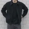 Jaqueta jeans masculina primavera e outono, nova jaqueta de trabalho casual slim fit estilo coreano, jaqueta de lapela da moda