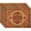 Caminho de Mesa de Linho Transfronteiriço AliExpress TEMU Amazon Caminho de Mesa Boêmio Xadrez Vermelho Natal