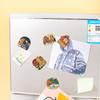 Imanes magnéticos para refrigerador, atracciones turísticas personalizadas, imanes de refrigerador esmaltados con pintura arquitectónica, imanes de refrigerador de metal de dibujos animados personalizados.