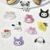 Accesorios de Arte de Uñas de Dibujos Animados de Celebridades de Internet, Purpurina Fina Roja que Brilla en la Oscuridad Gato Kt, Panda de Ojos Grandes con Pedrería de Resina, Decoraciones de Uñas Portátiles para Bricolaje