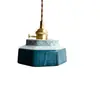 Luminária Pendente de LED Cerâmica Estilo Japonês para Quarto com Janela de Canto, Sala de Jantar, Varanda Cerâmica Vintage Estilo Americano, Corredor Vintage, Luminária Pendente Mid-Century