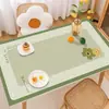 Mesa de Centro Pequeña para Escritorio Alfombrilla Fresca a Prueba de Aceite Impermeable Rectangular Anti-quemaduras PVC Alfombrilla para el Hogar