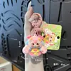 Novo Estilo Chinês Estilo Nacional Coelho de Orelhas Grandes Pelúcia Chaveiro Menina Fofa Pingente de Mochila Presente para Melhor Amigo Desenho Animado Pequeno Ornamento Pendurado