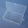 Caja de PP Transparente Rectangular para Piezas Caja de Almacenamiento de Herramientas Caja de Embalaje para Accesorios de Pesca Organizador de Tornillos para Pesca Caja de Plástico