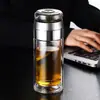 Taza de Vidrio de Doble Pared de Alto Borosilicato de Gama Alta al por Mayor Transparente Separación de Agua y Té Taza de Té Taza de Agua de Vidrio Taza de Regalo