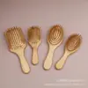 Peine de masaje de madera para el hogar, peine especial para mujeres, peine con bolsa de aire, peine de masaje esponjoso para el cuero cabelludo, peine de madera meridiano, peine de cojín de aire de bambú
