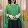 Nuevo Chal de Punto Estilo Hada para Verano, Abrigo Transpirable de Color Sólido, Chal de Moda para Vacaciones, Bufanda Decorativa de Seda para Mujeres