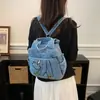 Bolso de Mezclilla Bordado Estilo Japonés para Mujer 2026 Verano Nueva Moda Mochila Personalizada Casual Bolso Cruzado de Hombro