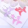 Resina Sereia Cauda Creme Capa de Telefone DIY Acessórios Grampo de Cabelo Colar DIY Pingente Rabo de Peixe Material
