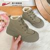 Botas de Nieve Huili para Mujer Invierno con Forro Polar Espesado 2024 Zapatos Nuevos Zapatos de Pan para Mujer Exterior Cálido Zapatos de Algodón para Mujer