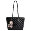 Nueva bolsa de mano transfronteriza, bolso de mujer de gran capacidad, bolso de hombro vintage de otoño e invierno, bolso de cadena de alta gama con patrón de diamantes para el trabajo