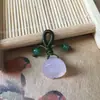 Ágata Vermelha Jade Vagem de Lótus Pequena Tecida à Mão Vermelha Acessório DIY Pulseira Pingente Acessórios Atacado em Estoque