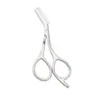 Tijeras para Cejas de Acero Inoxidable Dos en Uno Transfronterizas, Tijeras de Belleza Convenientes, Recortador de Cejas Anti-Rayaduras, Peine y Tijeras, Herramienta de Belleza de Doble Propósito