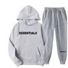 Nuevo conjunto de sudadera con capucha estilo americano con estampado de letras, casual y versátil, marca de moda, sudadera y pantalones de chándal holgados, unisex