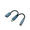 Adaptador de Auriculares Digital DAC Dos en Uno Tipo C para Escuchar Canciones y Hablar Carga de 15W para Apple 15 Huawei 1