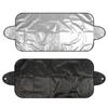 Protector de nieve para coche 190T plateado para parabrisas delantero de invierno 150*70cm parasol