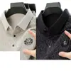 Nuevas camisetas tipo polo para hombre de primavera y verano, nuevas camisetas de manga corta 2026, camisetas interiores con cuello para hombres de mediana edad y mayores