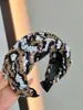 Sensação Luxuosa e de Alto Padrão, Tiara Colorida Trançada com Lantejoulas, Acessório Elaborado para Banquete e Passarela, Tiara Larga