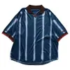 Camiseta de Fútbol Polo Manga Corta Bloque de Color Retro Cuello en V, Camisa Deportiva de Fútbol Holgada Oversize Vintage Estilo Americano