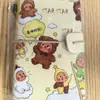 Apple Star Little Man M5 Cuaderno de Páginas de Colores Cubierta de Piel PU Correa de Dibujos Animados de Alto Valor Cuaderno Papel Grueso de 120g