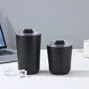 Copo térmico de bolso compacto 12oz transfronteiriço simples de aço inoxidável para café copo de leite criativo americano portátil com escala