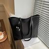 Bolso Grande de Costura Bolso Tote de Estilo Retro Occidental para Mujer 2024 Nuevo Estilo Elegante Gran Capacidad Estilo Coreano Bolso de Hombro de Lona para Mujer