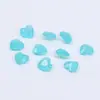 Vidrio con forma de corazón de venta caliente de fábrica, vidrio con forma de corazón 3*3-8*8mm vidrio blanco, vidrio rosa, vidrio azul marino, piedras sueltas al por mayor