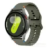Para Galaxy watch7654 correa de silicona color hebilla costura de onda liberación rápida 20mm universal Huawei Samsung