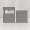 Caixa de Exibição Transparente de Filme PE Manga de Papel Correspondente Caixa de Embalagem Suspensa Saco de Presente Anel de Joia Caixa de Papel para Joias