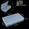 Caja Rectangular de Plástico, Caja de Empaque Transparente, Caja de Almacenamiento para Herramientas de Joyería, Caja Organizadora de Escritorio, Caja para Piezas de Ferretería
