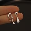 Aretes de estilo frígido para mujer, diseño geométrico irregular creativo de alta gama, aretes de lujo ligero